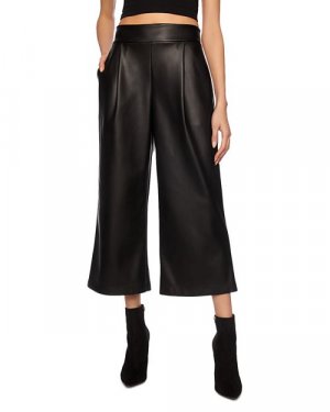 Укороченные брюки из искусственной кожи Susana Monaco, цвет Black monaco