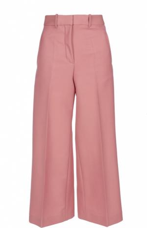 Укороченные расклешенные брюки со стрелками Ports 1961. Цвет: розовый