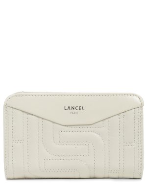 Кошелек кожаный LANCEL. Цвет: белый