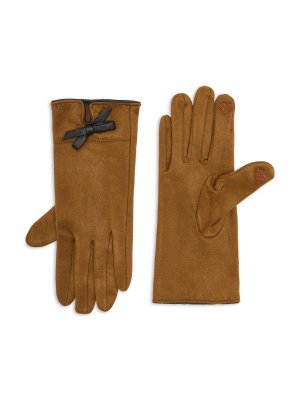 Перчатки с бантом, коричневый Koan
