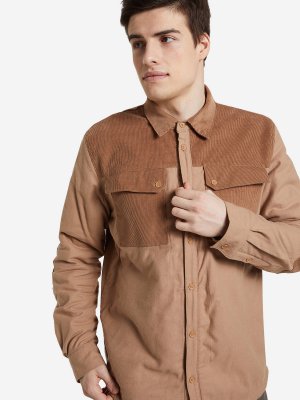 Рубашка мужская , Коричневый Outventure. Цвет: коричневый