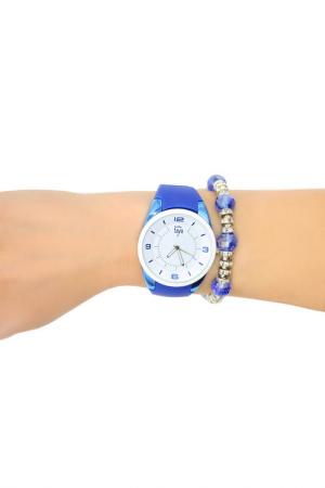 Набор: часы, браслет Taya. Цвет: белый, темно-синий