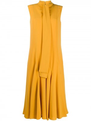 Платье Dena с бантом Mulberry. Цвет: желтый