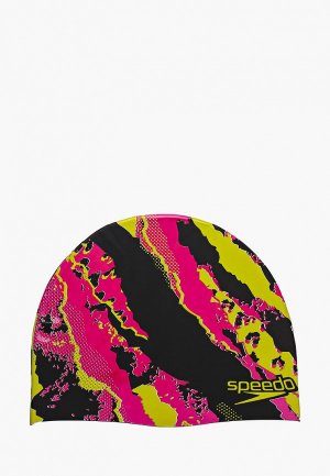 Шапочка для плавания Speedo PRINTED SILICONE CAP. Цвет: разноцветный