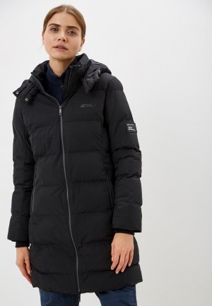 Куртка утепленная 2XU Utility Insulation Longline Jacket. Цвет: черный