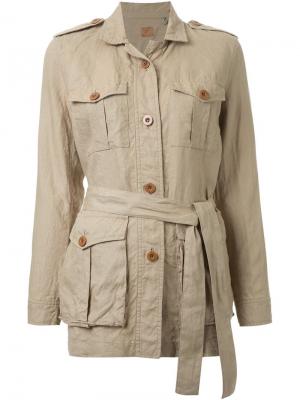 Куртка-сафари Fabiane Roux. Цвет: коричневый