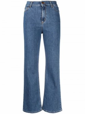 Расклешенные джинсы с завышенной талией Rodebjer. Цвет: синий
