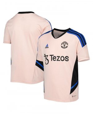 Розовый тренировочный свитер Big Boys Manchester United 2022/23 adidas, Adidas