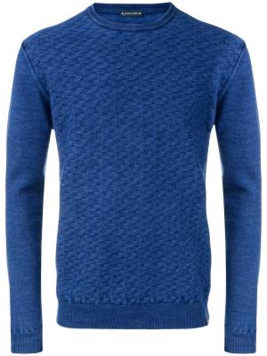 Фактурный свитер Jacob Cohen. Цвет: синий