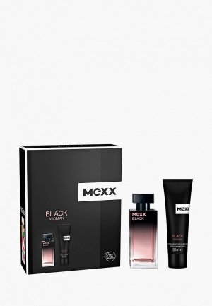 Набор парфюмерный Mexx Black Woman Туалетная вода 30 мл + гель для душа 50. Цвет: прозрачный