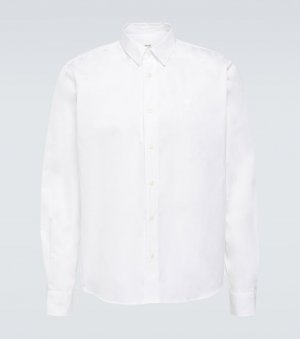 Хлопковая оксфордская рубашка Ami Paris, белый Paris