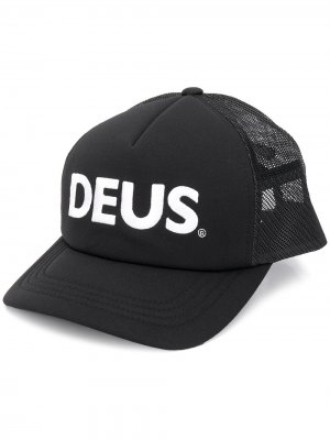 Кепка с вышитым логотипом Deus Ex Machina. Цвет: черный