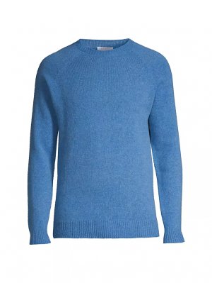 Шерстяной свитер с круглым вырезом , цвет blue jean Sunspel