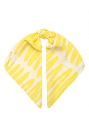 Шелковый платок Kiton. Цвет: жёлтый