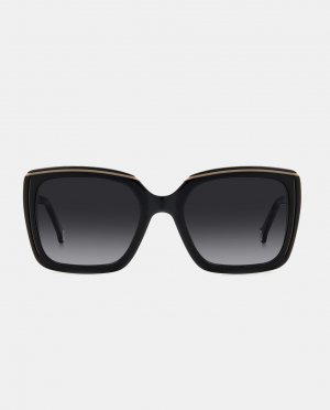 Квадратные женские солнцезащитные очки из ацетата гаваны , коричневый Carolina Herrera