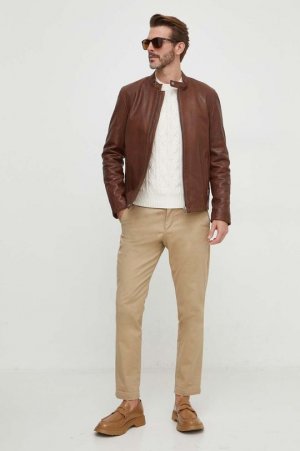 Кожаный пиджак , коричневый Pepe Jeans