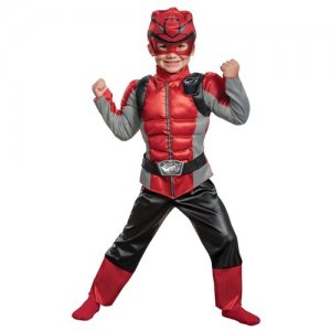 Костюм Красный рейнджер с мускулами для мальчика, M (3-4 года) Disguise