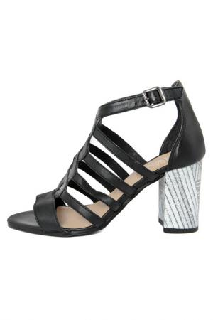 High heels sandals GIANNI GREGORI. Цвет: black