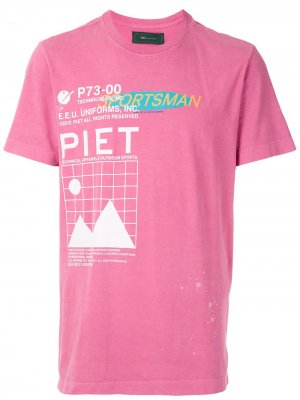 Рубашка с принтом Re-Sports Piet. Цвет: розовый