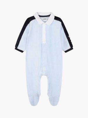 Пижама-поло контрастного цвета BOSS Baby HUGO BOSS, синий/мульти