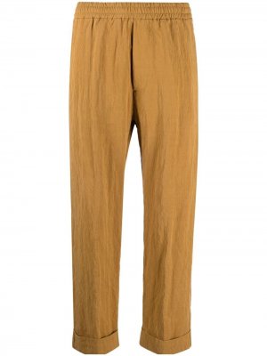 Прямые брюки с эластичным поясом Barena. Цвет: желтый