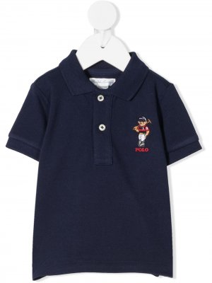 Рубашка поло Bear Ralph Lauren Kids. Цвет: синий