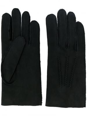Перчатки со строчкой A.P.C.. Цвет: черный