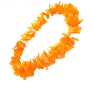 Оранжевое гавайское ожерелье (4897) RUBIE'S. Цвет: оранжевый