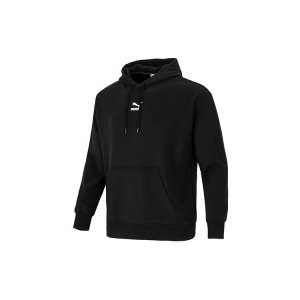 Logo Print Knit Hoodie Sweatshirt Men Tops Black 533114-01 Puma
