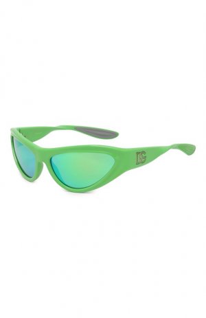 Солнцезащитные очки Dolce & Gabbana. Цвет: зелёный