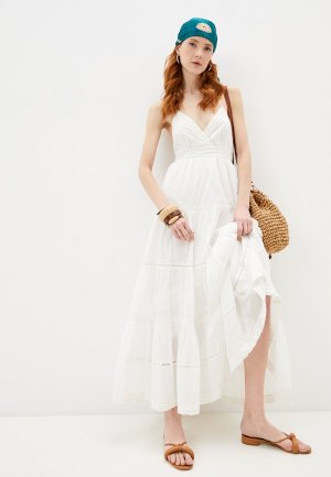 Платье пляжное Twinset Milano U&B. Цвет: белый