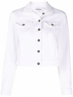 Джинсовая куртка с карманами DONDUP. Цвет: белый