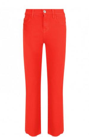 Укороченные однотонные джинсы Current/Elliott. Цвет: красный