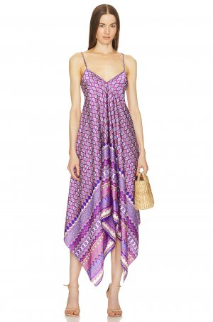 Платье миди Delfina, цвет Violet Geo MISA Los Angeles