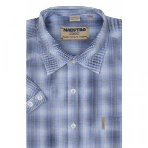 Рубашка , размер 46/S, синий Maestro. Цвет: синий
