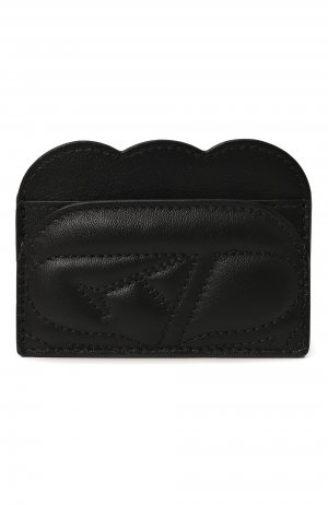 Кожаный футляр для кредитный карт Alexander McQueen. Цвет: чёрный
