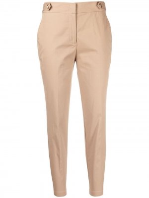 Укороченные брюки с завышенной талией LIU JO. Цвет: коричневый