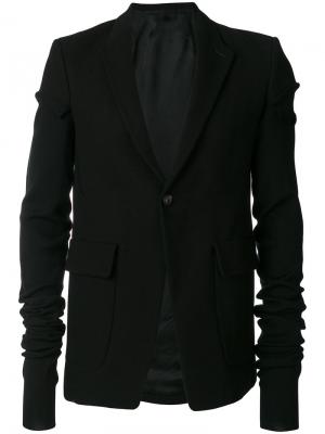 Пиджак с удлиненными рукавами Rick Owens. Цвет: черный