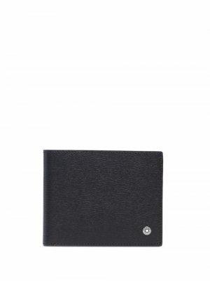 Бумажник с металлическим логотипом Montblanc. Цвет: черный