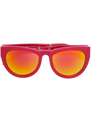 Солнцезащитные очки с эффектом градиент Smoke X Mirrors. Цвет: красный