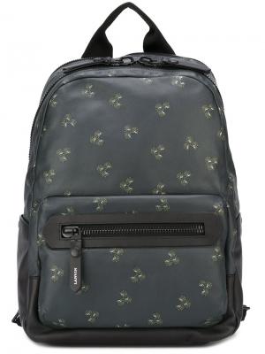 Рюкзак с растительным принтом Lanvin. Цвет: зелёный