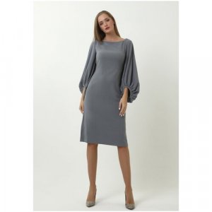 Платье , размер 56, серый Мадам Т. Цвет: серый/серый..