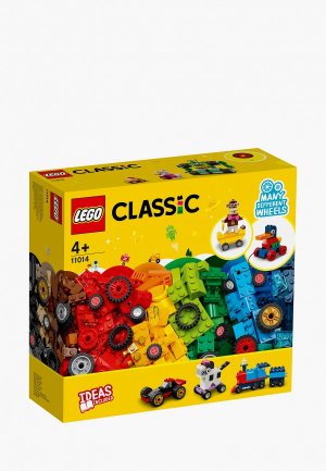 Конструктор Classic LEGO 11014, Кирпичи и колеса, Bricks and Wheels. Цвет: разноцветный