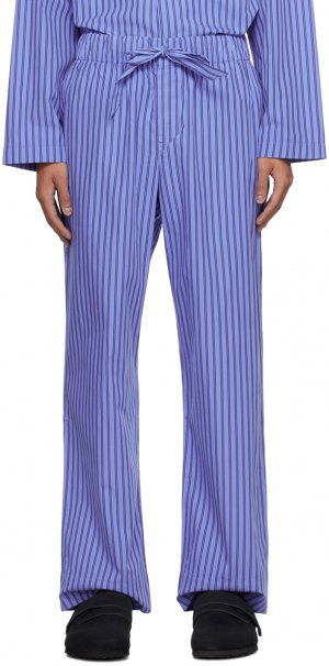 Синие пижамные брюки на кулиске , цвет Boro stripes Tekla