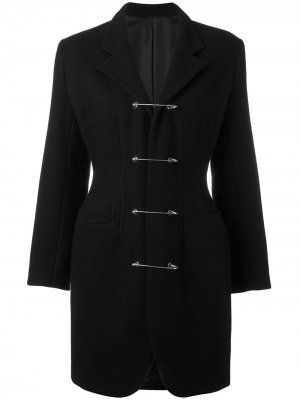 Пальто с булавками Jean Paul Gaultier Pre-Owned. Цвет: черный