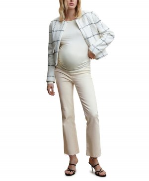 Женские укороченные расклешенные джинсы для беременных MANGO