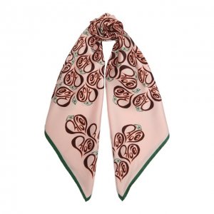 Шелковый платок Chloé. Цвет: розовый
