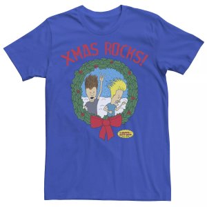 Мужская футболка с рисунком в рождественских костюмах Бивиса и Баттхеда Licensed Character