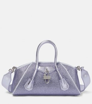 Мини-сумка на плечо antigona стрейч , фиолетовый Givenchy