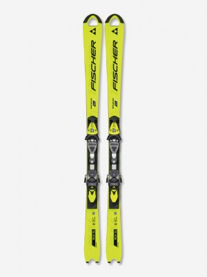 Горные лыжи детские RC4 Worldcup SL + крепления Z11 FREEFLEX, Желтый Fischer. Цвет: желтый
